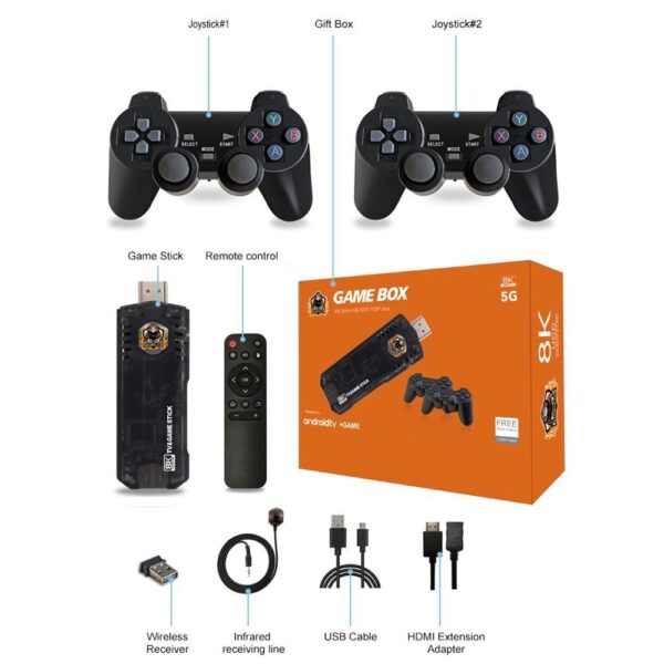 Amazon Fire X8 tv game stick 4K mini 10000 Games Arcade Retro Video Game Consoles For Android TV Box - Image 2