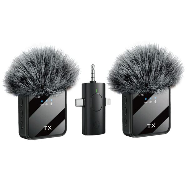 New 3-in-1 Special Wireless Collar Microphone Radio Intelligent Noise Reduction Reverb